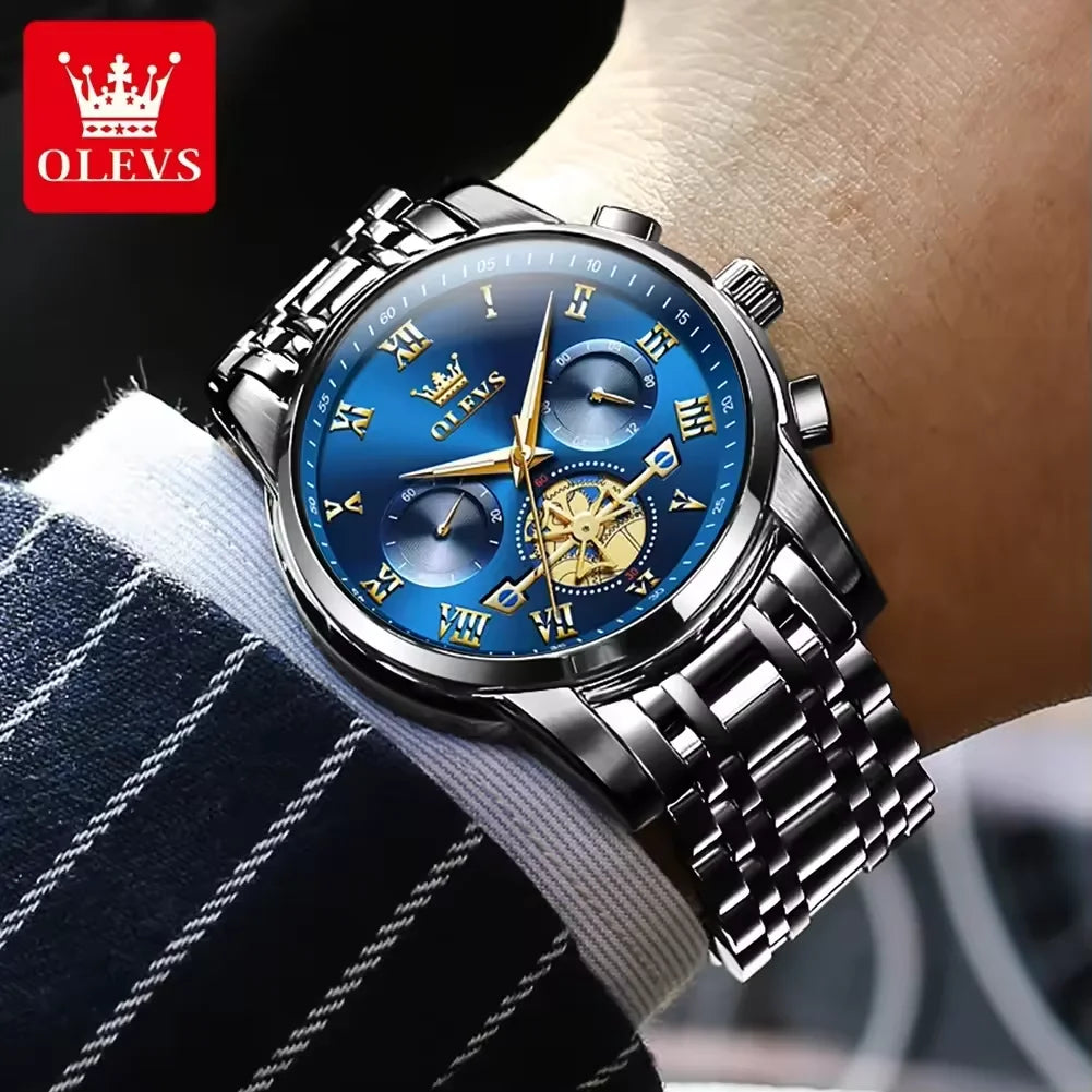 Men's Luxury Watches Waterproof Olevs Watch Quartz