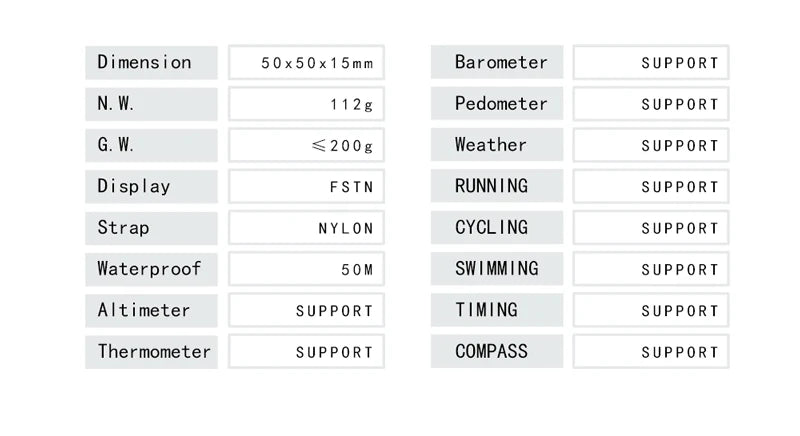 NORTH EDGE Multi‑Function Sports Watch for Men