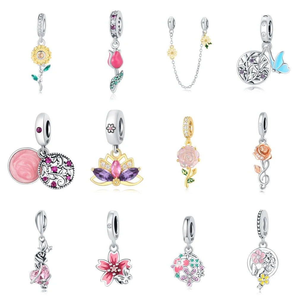 S925 sterling silver charms for bracelet or necklace