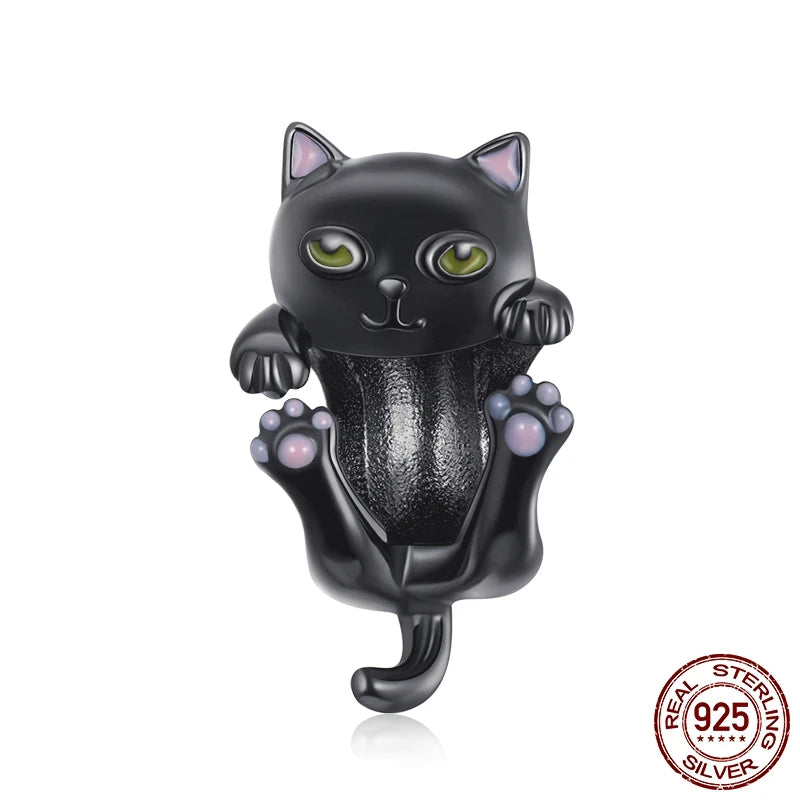 925 Sterling Silver Heart Beads Flower Retro Pattern Charms