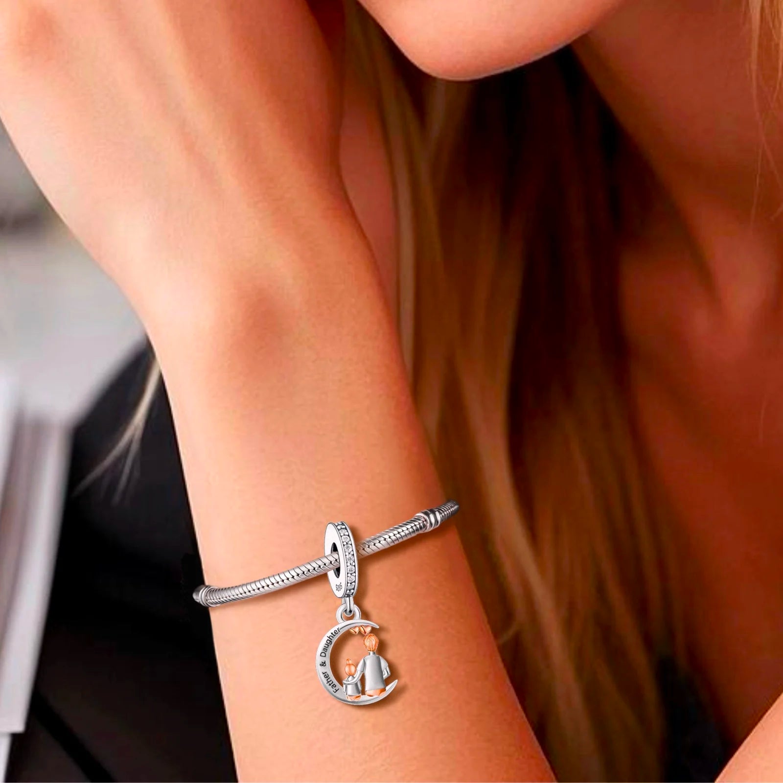 925 Sterling Silver Charm "I Love You"