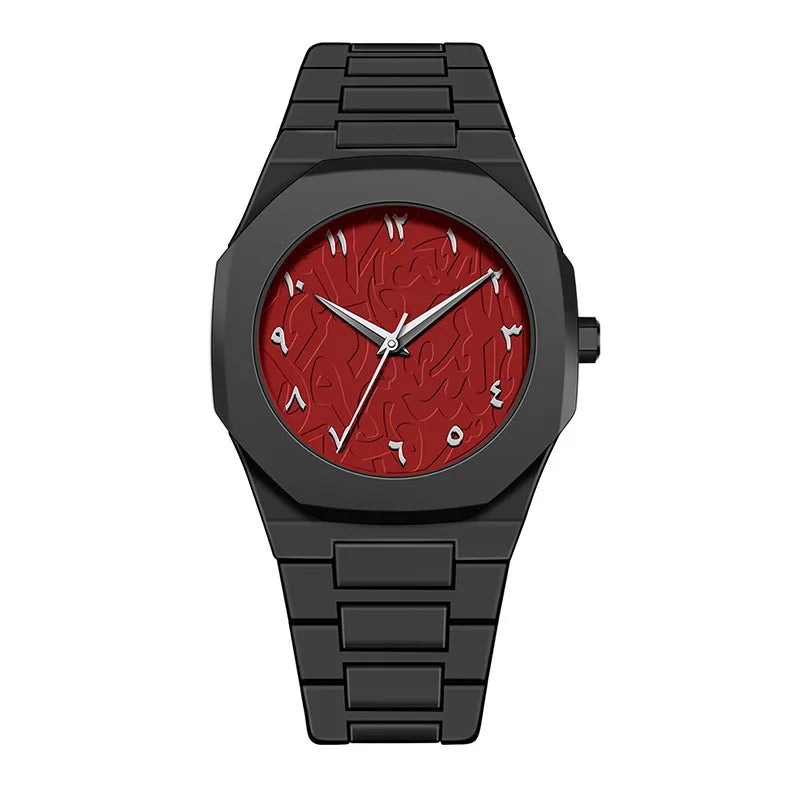Luxury Quartz Watch for Men Black Matte