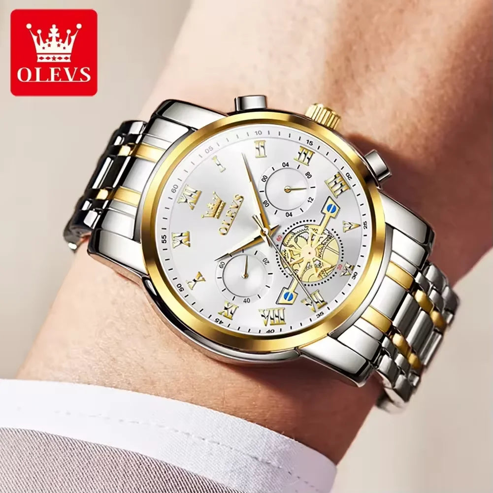 Men's Luxury Watches Waterproof Olevs Watch Quartz