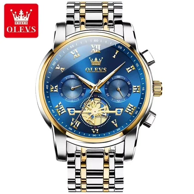 Men's Luxury Watches Waterproof Olevs Watch Quartz
