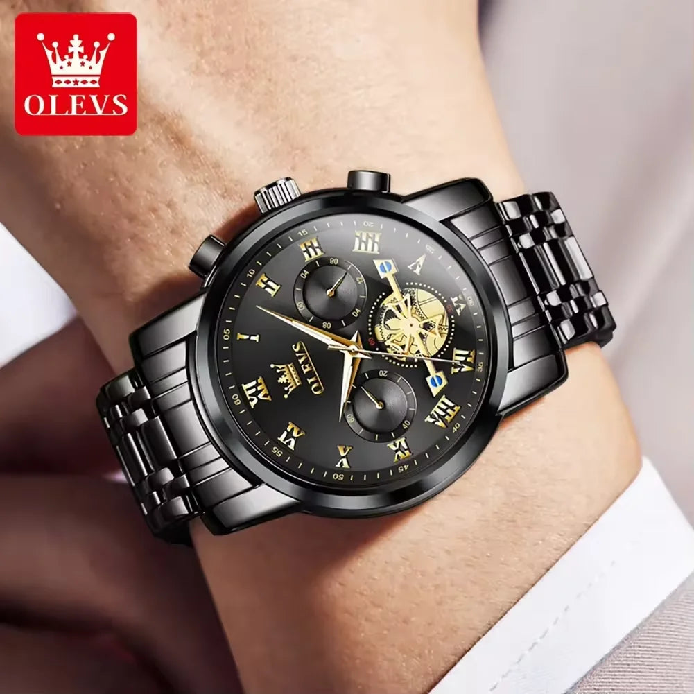 Men's Luxury Watches Waterproof Olevs Watch Quartz