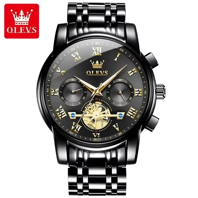 Men's Luxury Watches Waterproof Olevs Watch Quartz