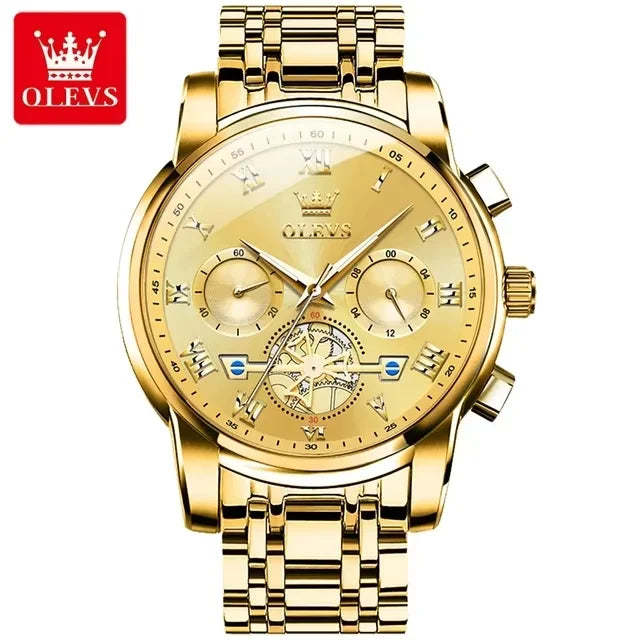 Men's Luxury Watches Waterproof Olevs Watch Quartz