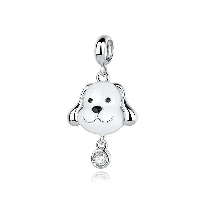 925 Sterling Silver Charms Love Pets