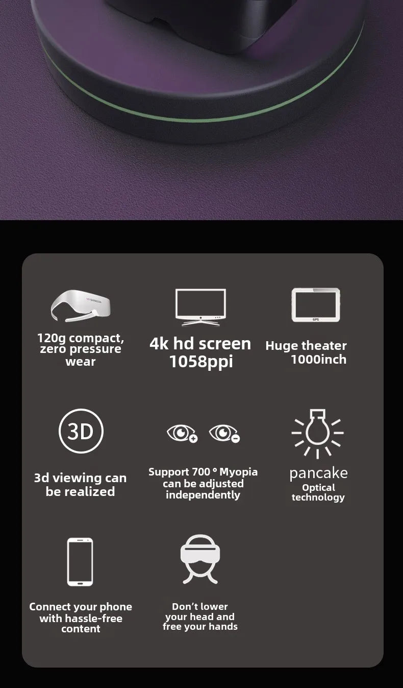 Immersive 3D VR Smart Glasses