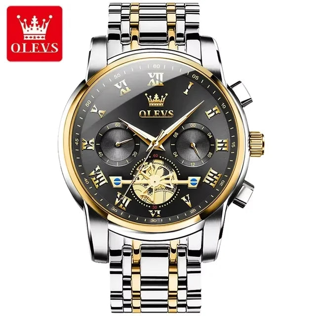 Men's Luxury Watches Waterproof Olevs Watch Quartz