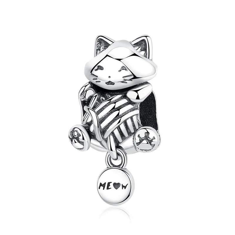 925 Sterling Silver Charms Love Pets