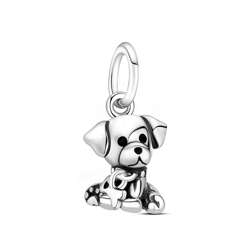 925 Sterling Silver Charms Love Pets