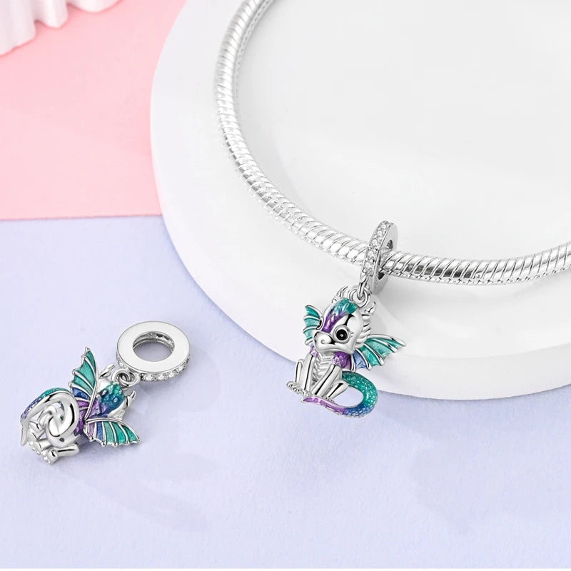 925 Sterling Silver Charms Beads Cute