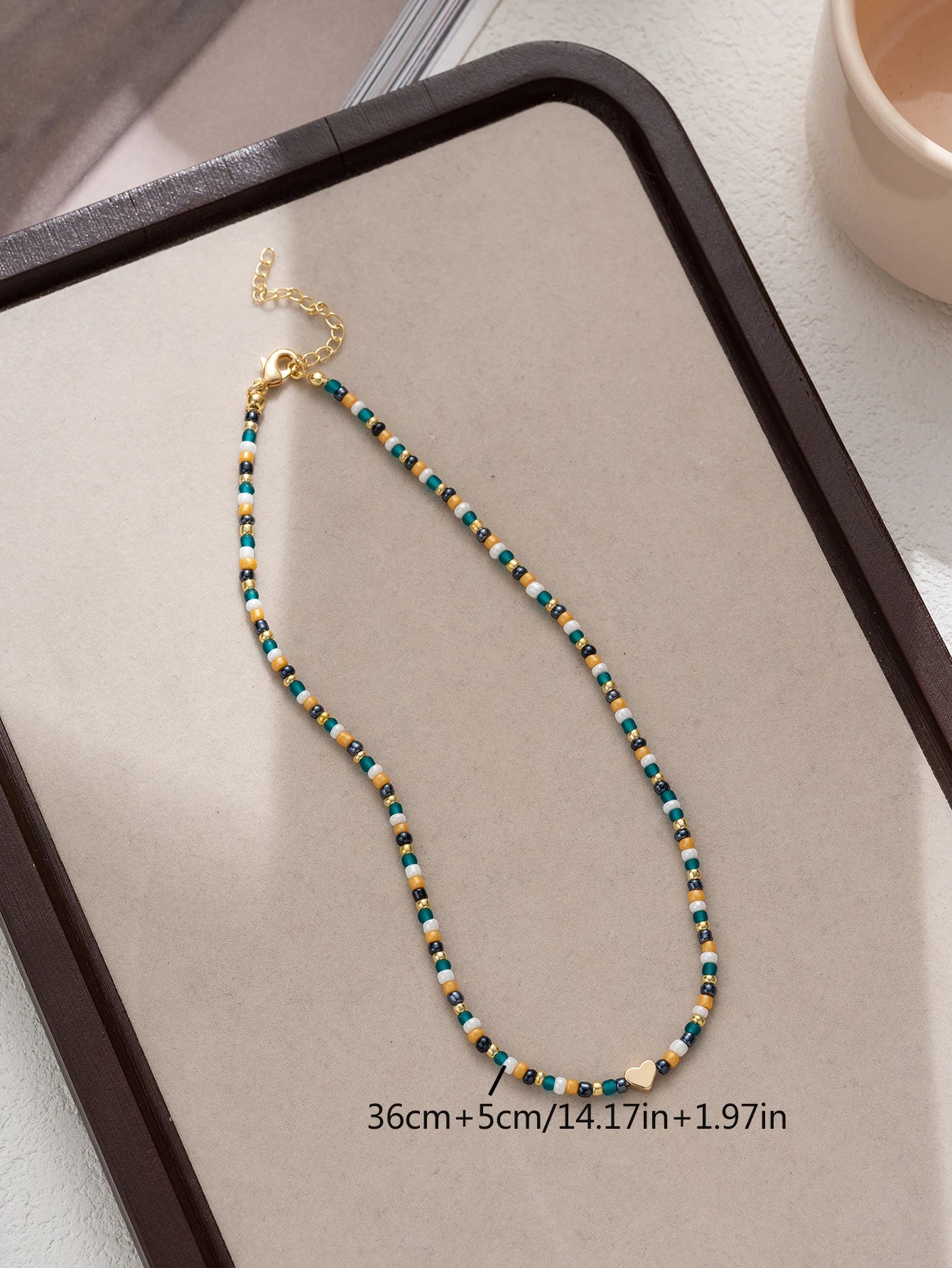 Bohemian beaded Love women's Necklace