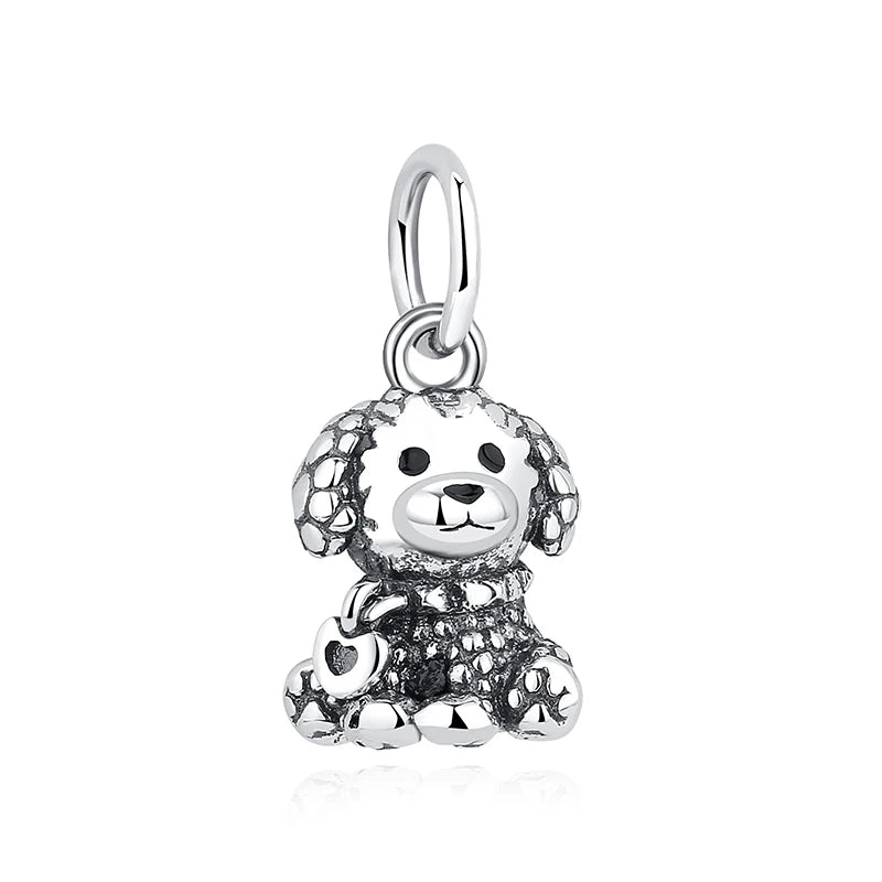 925 Sterling Silver Charms Love Pets