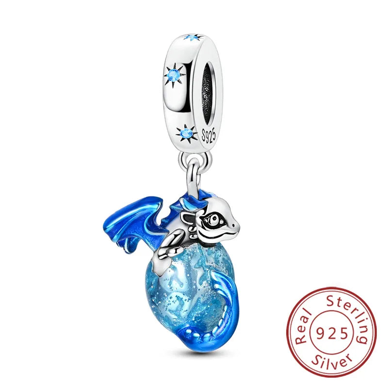 925 Sterling Silver Charms Beads Cute