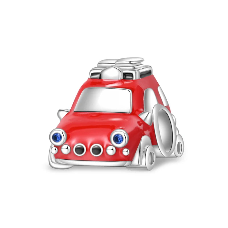 925 Silver Charms in Tones of Red