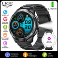 LIGE New 1100mAh Battery Smart Watches Man Outdoor Sport