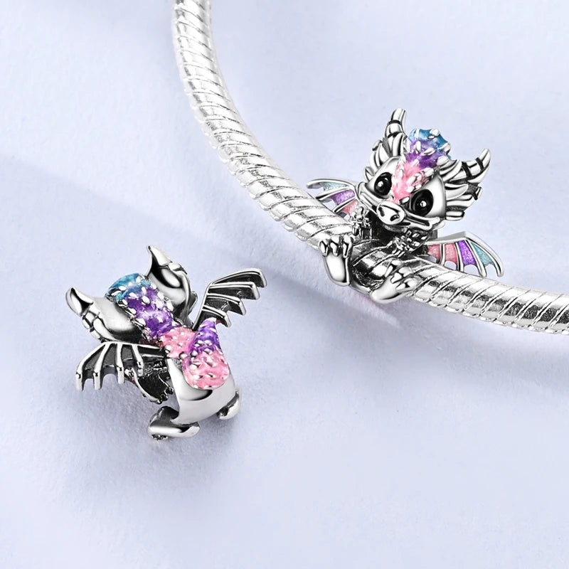 925 Sterling Silver Charms Beads Cute