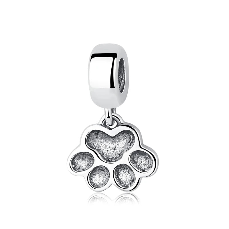 925 Sterling Silver Charms Love Pets