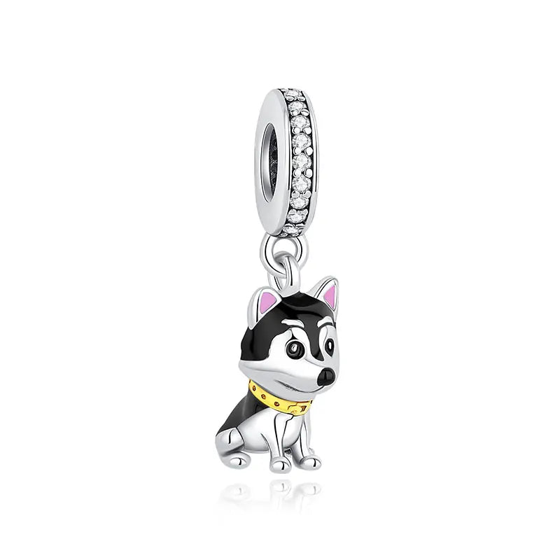 925 Sterling Silver Charms Love Pets