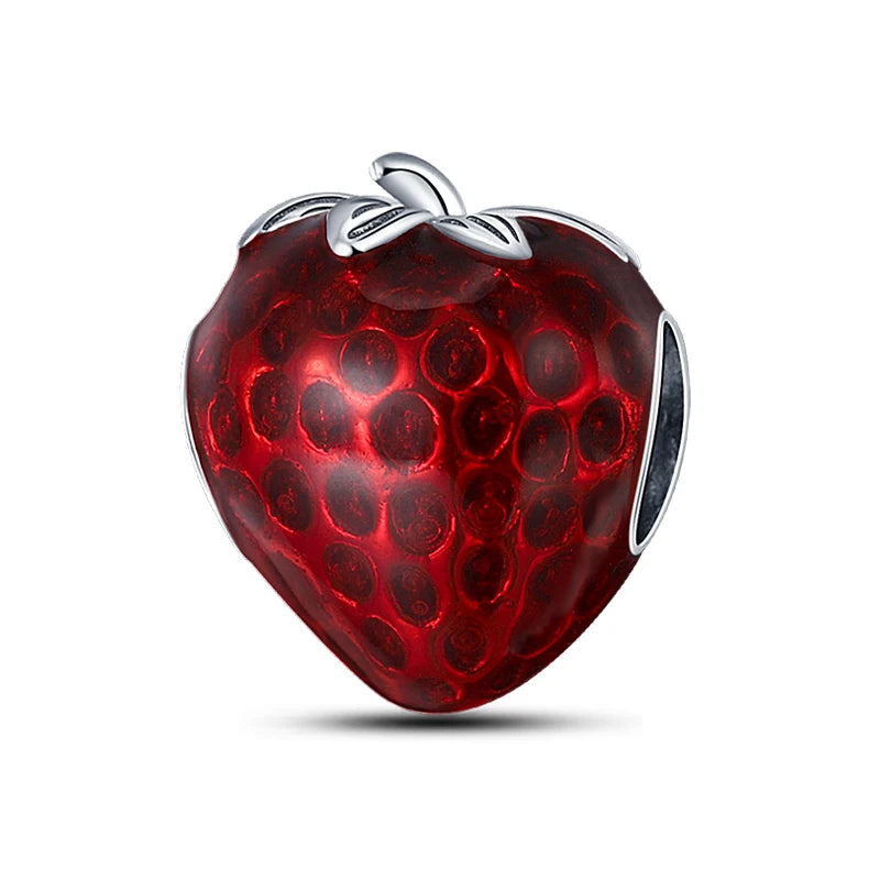 925 Silver Charms in Tones of Red