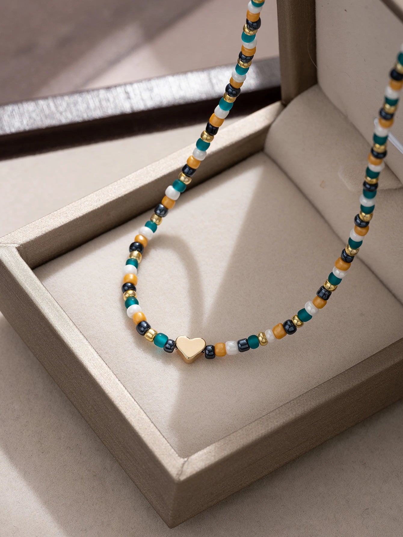 Bohemian beaded Love women's Necklace