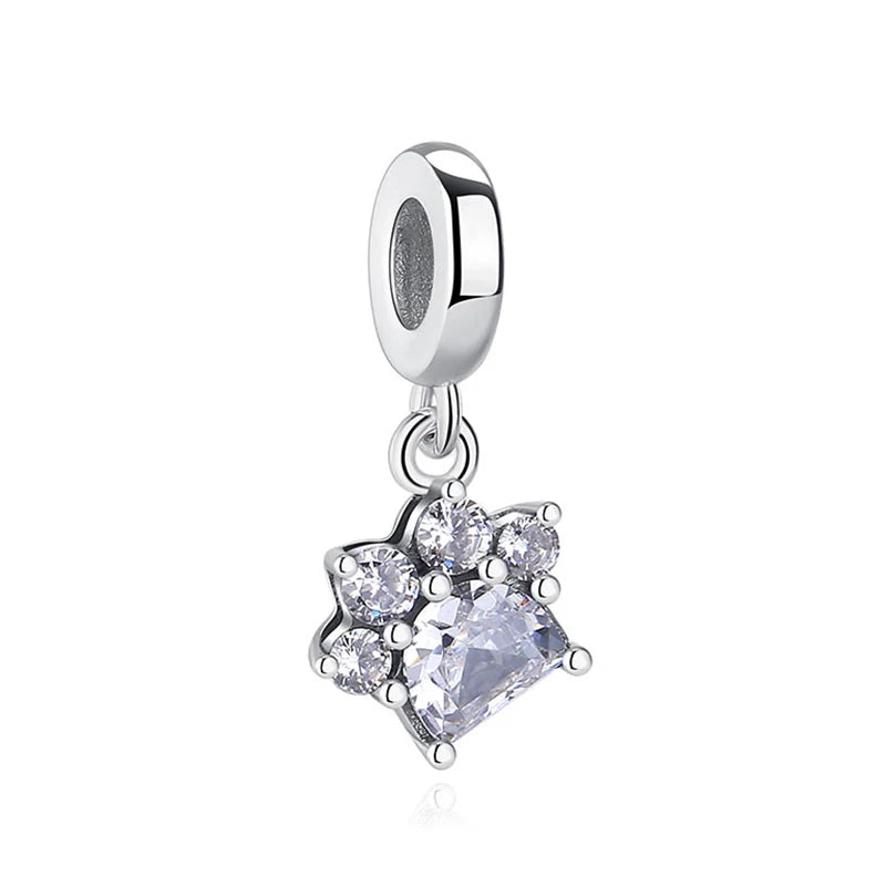 925 Sterling Silver Charms Love Pets