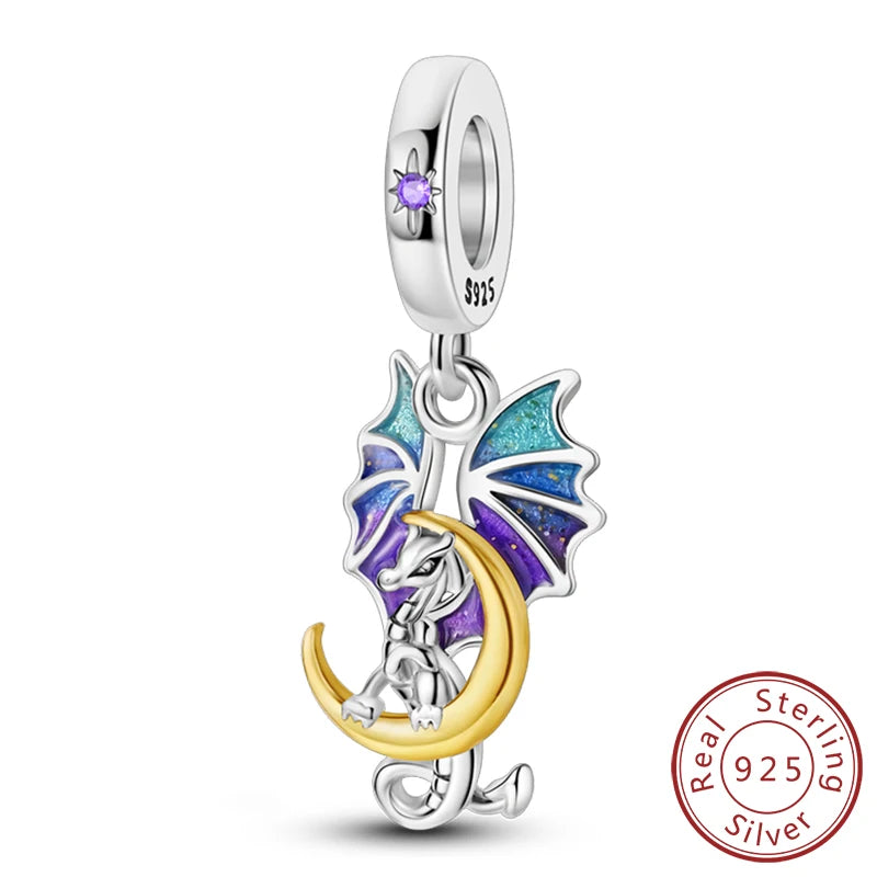 925 Sterling Silver Charms Beads Cute