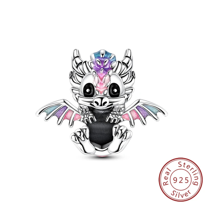 925 Sterling Silver Charms Beads Cute