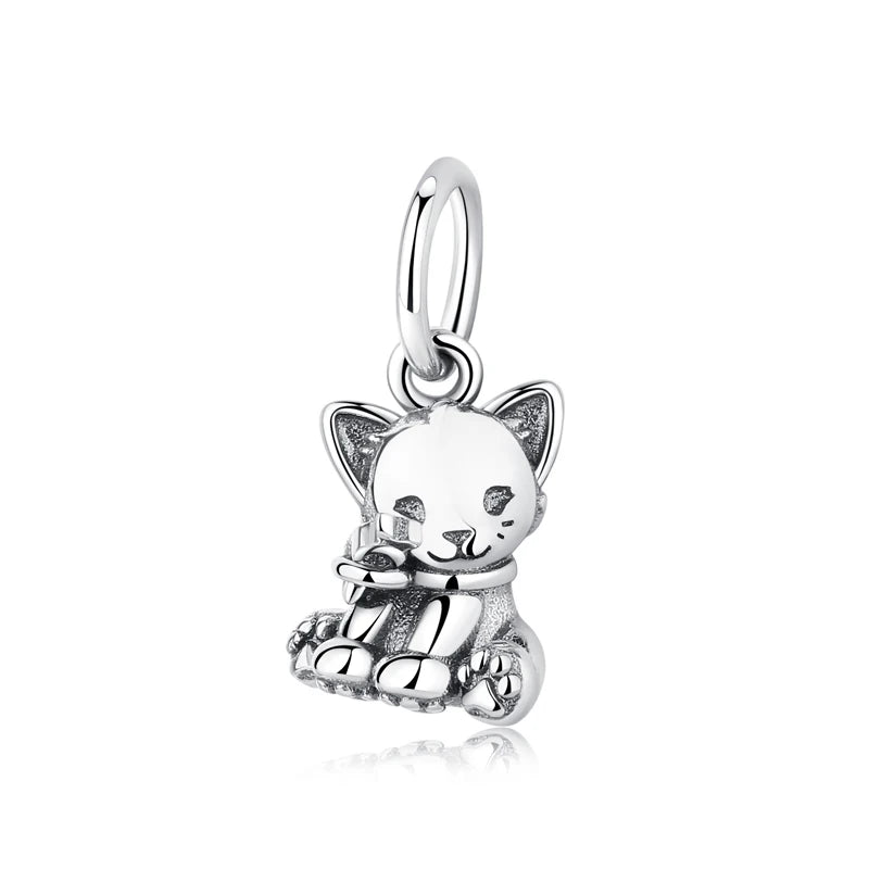 925 Sterling Silver Charms Love Pets