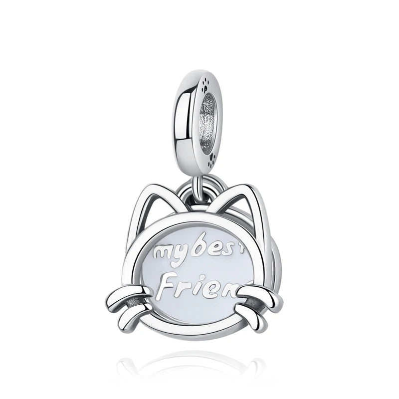 925 Sterling Silver Charms Love Pets