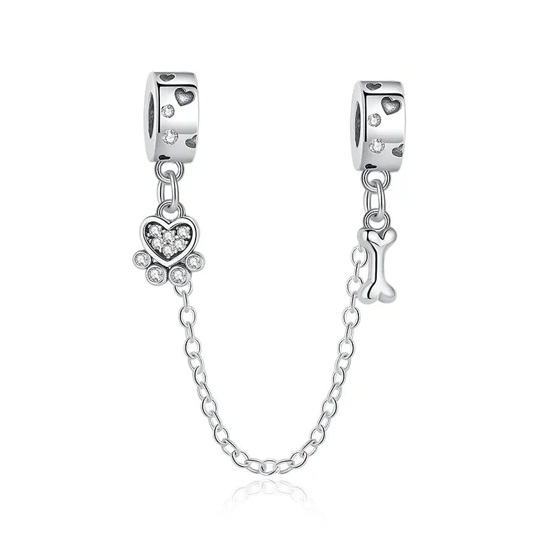 925 Sterling Silver Charms Love Pets
