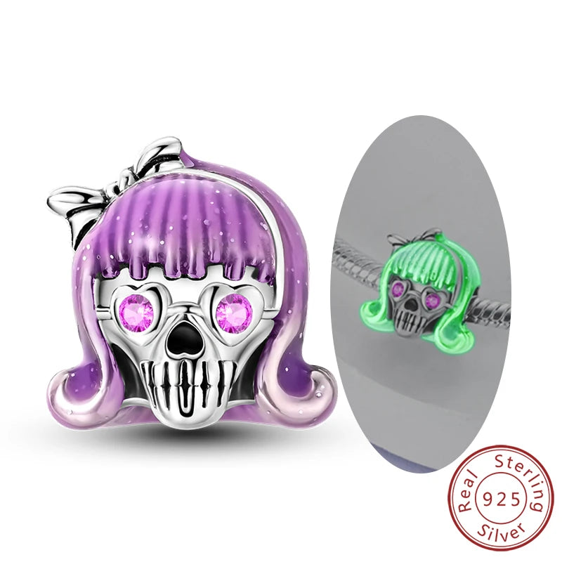 925 Sterling Silver Charms Beads Pendant Firefly Elf Paw Planet Charm