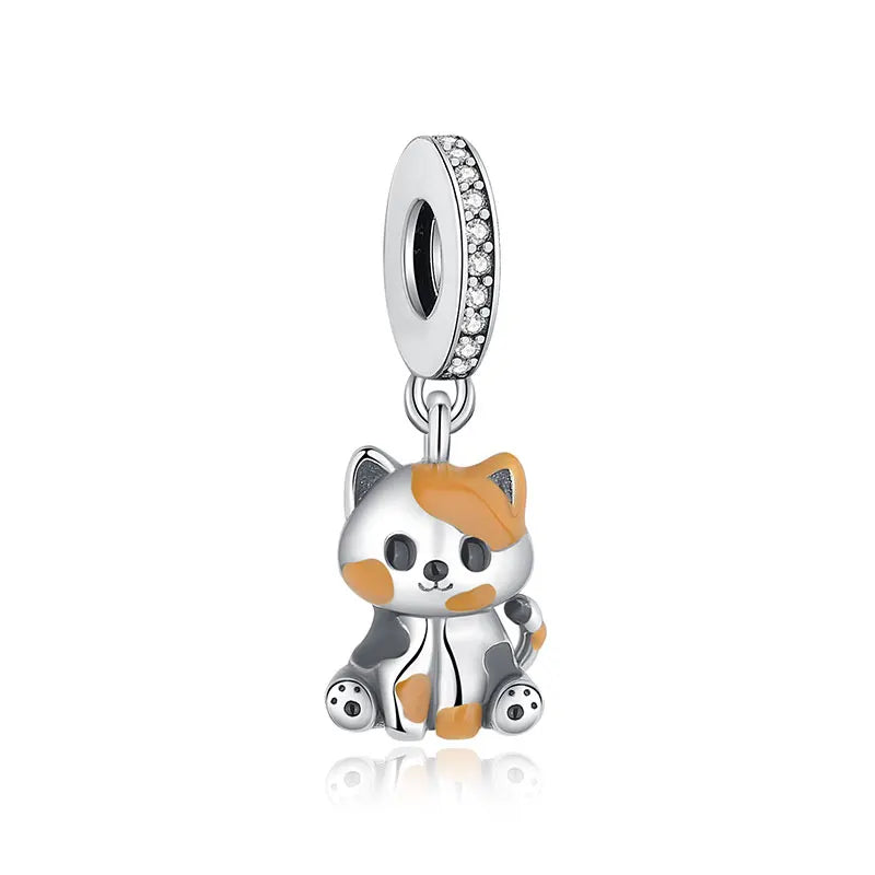 925 Sterling Silver Charms Love Pets