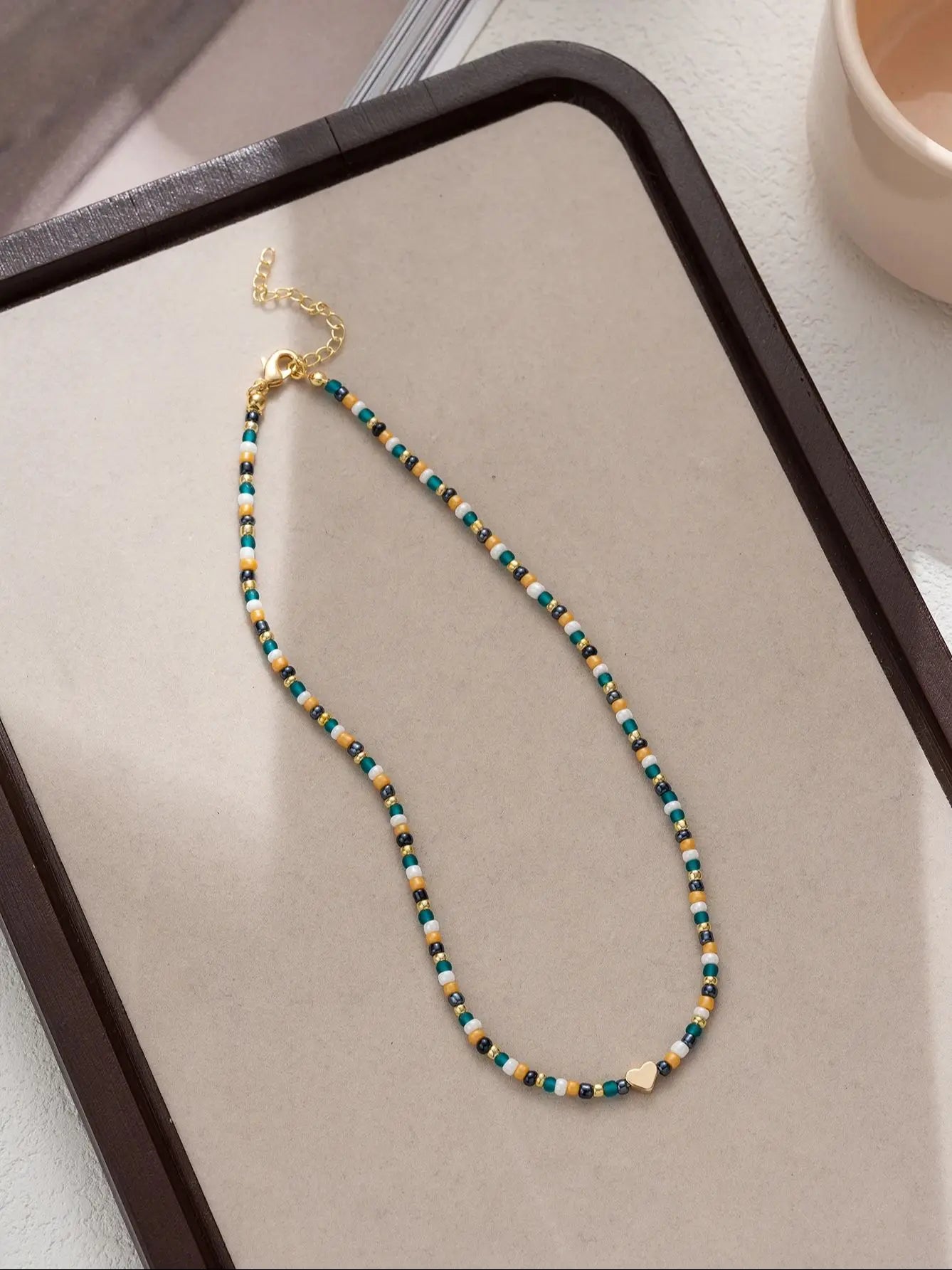 Bohemian beaded Love women's Necklace