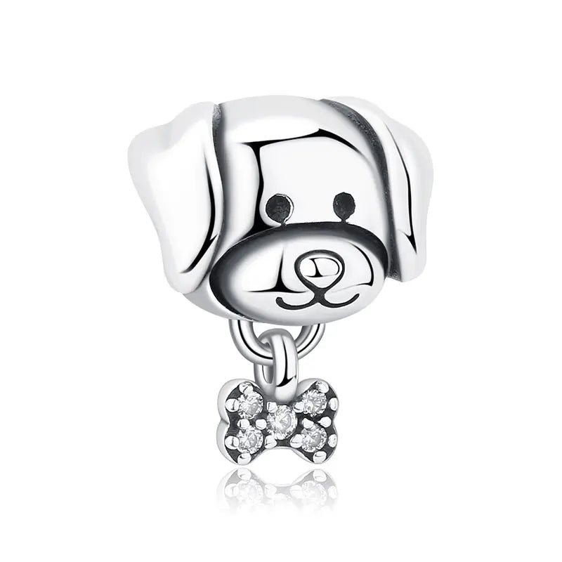 925 Sterling Silver Charms Love Pets