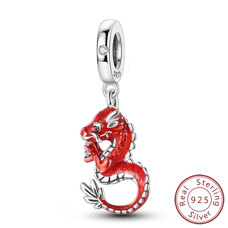 925 Sterling Silver Charms Beads Cute