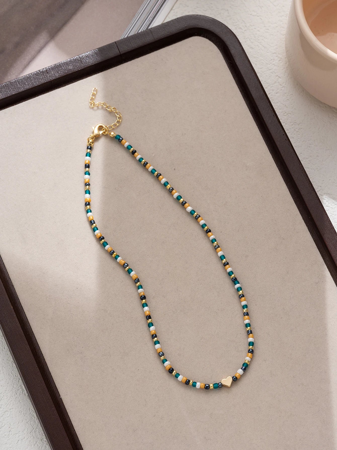 Bohemian beaded Love women's Necklace