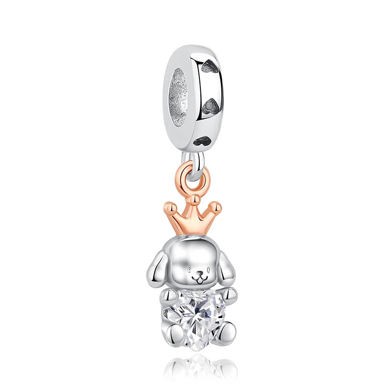 925 Sterling Silver Charms Love Pets