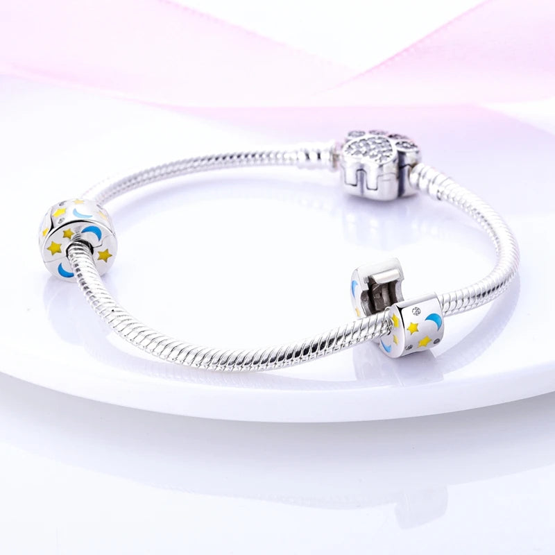 925 Sterling Silver Charms Beads Pendant Firefly Elf Paw Planet Charm